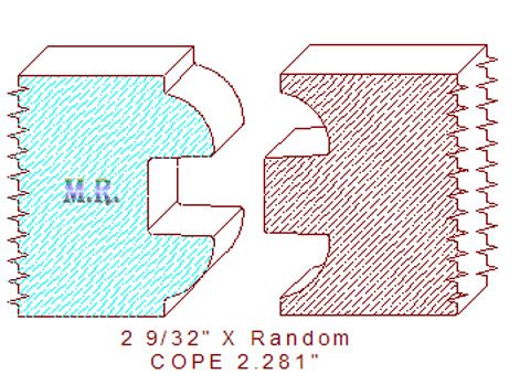 Door Cope & Stick 2-9/32" Door Cope & Stick 2-9/32"