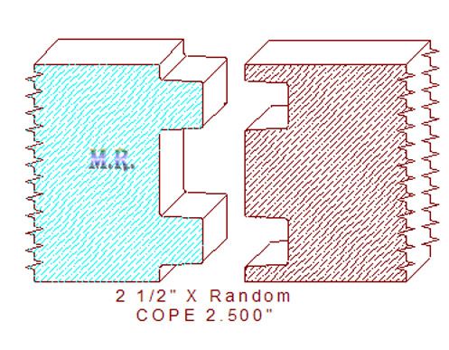 Door Cope & Stick 2-1/2"