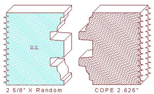 Door Cope & Stick 2-5/8" Door Cope & Stick 2-5/8"