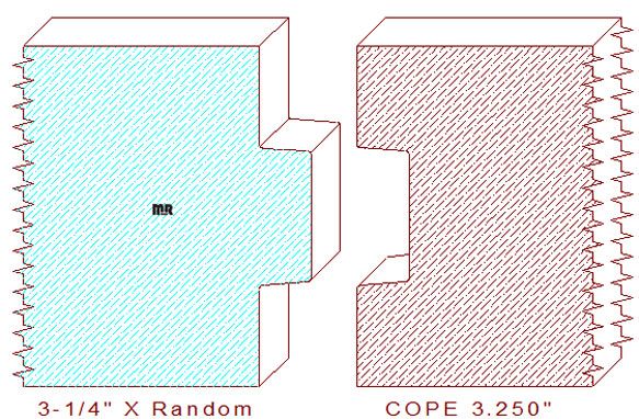 Door Cope & Stick 3-1/4"