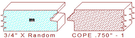 Door Cope & Stick 3/4" - 1 Door Cope & Stick 3/4" - 1