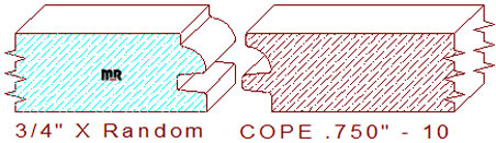 Door Cope & Stick 3/4" - 10 Door Cope & Stick 3/4" - 10