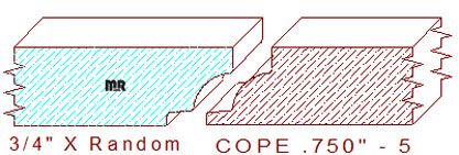 Door Cope & Stick 3/4" - 5 Door Cope & Stick 3/4" - 5