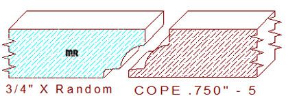 Door Cope & Stick 3/4" - 5