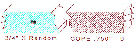 Door Cope & Stick 3/4" - 6