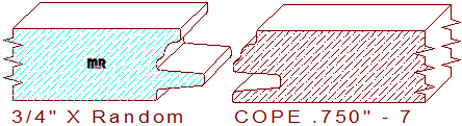 Door Cope & Stick 3/4" - 7 Door Cope & Stick 3/4" - 7