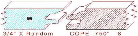 Door Cope & Stick 3/4" - 8