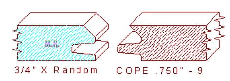 Door Cope & Stick 3/4" - 9 Door Cope & Stick 3/4" - 9