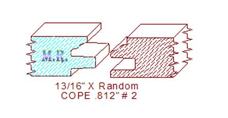 Door Cope & Stick 13/16" - 2 Door Cope & Stick 13/16" - 2
