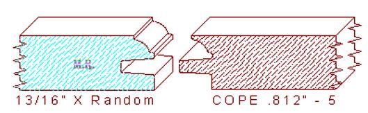 Door Cope & Stick 13/16" - 5 Door Cope & Stick 13/16" - 5