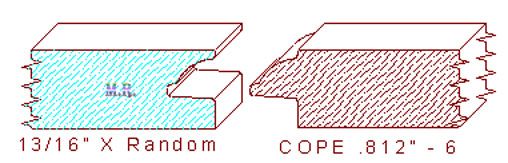 Door Cope & Stick 13/16" - 6 Door Cope & Stick 13/16" - 6