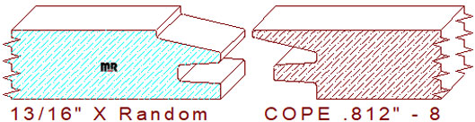 Door Cope & Stick 13/16" - 8 Door Cope & Stick 13/16" - 8