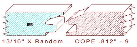 Door Cope & Stick 13/16" - 9 Door Cope & Stick 13/16" - 9