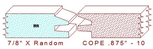 Door Cope & Stick 7/8" - 10 Door Cope & Stick 7/8" - 10