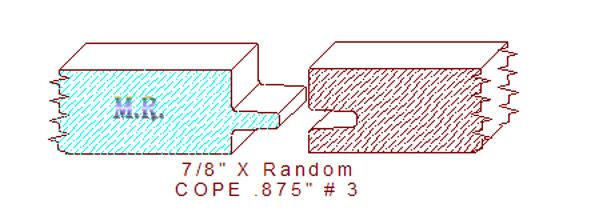 Door Cope & Stick 7/8" - 3 Door Cope & Stick 7/8" - 3
