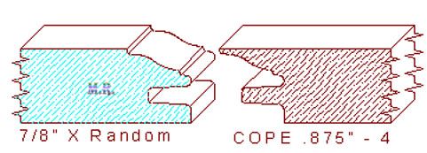 Door Cope & Stick 7/8" - 4 Door Cope & Stick 7/8" - 4