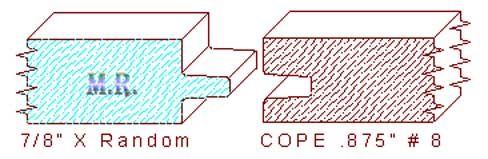 Door Cope & Stick 7/8" - 8 Door Cope & Stick 7/8" - 8