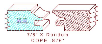 Door Cope & Stick 7/8" Door Cope & Stick 7/8"