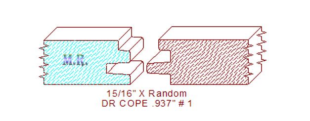 Door Cope & Stick 15/16" - 1 Door Cope & Stick 15/16" - 1