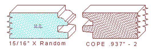 Door Cope & Stick 15/16" - 2 Door Cope & Stick 15/16" - 2