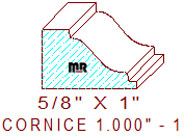 Cornice 1" - 1 Cornice 1" - 1
