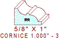 Cornice 1" - 3 Cornice 1" - 3