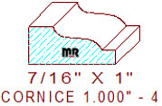 Cornice 1" - 4 Cornice 1" - 4