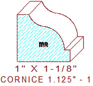 Cornice 1-1/8" - 1