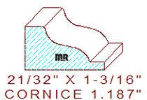 Cornice 1-3/16" Cornice 1-3/16"