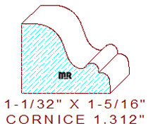 Cornice 1-5/16"