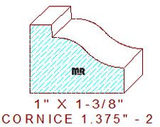 Cornice 1-3/8" - 2