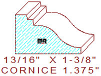 Cornice 1-3/8"