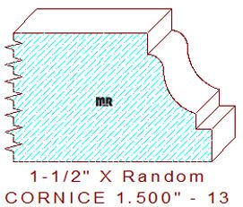 Cornice 1-1/2" - 13 Cornice 1-1/2" - 13