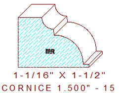 Cornice 1-1/2" - 15 Cornice 1-1/2" - 15