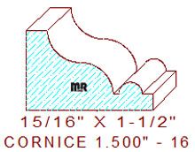 Cornice 1-1/2" - 16 Cornice 1-1/2" - 16
