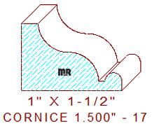 Cornice 1-1/2" - 17 Cornice 1-1/2" - 17