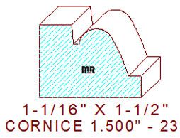 Cornice 1-1/2" - 23 Cornice 1-1/2" - 23