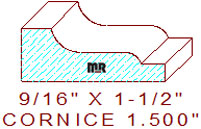 Cornice 1-1/2" Cornice 1-1/2"