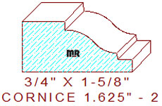 Cornice 1-5/8" - 2