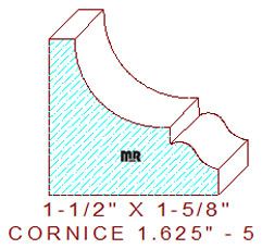Cornice 1-5/8" - 5 Cornice 1-5/8" - 5
