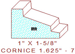 Cornice 1-5/8" - 7