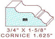 Cornice 1-5/8" Cornice 1-5/8"