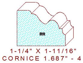 Cornice 1-11/16" - 4 Cornice 1-11/16" - 4