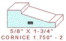 Cornice 1-3/4" - 2 Cornice 1-3/4" - 2
