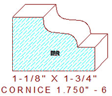 Cornice 1-3/4" - 6 Cornice 1-3/4" - 6
