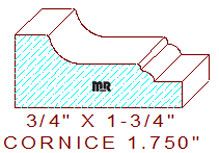 Cornice 1-3/4" Cornice 1-3/4"