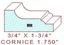 Cornice 1-3/4" 