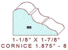 Cornice 1-7/8" - 8 Cornice 1-7/8" - 8