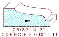 Cornice 2" - 11 Cornice 2" - 11