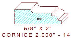 Cornice 2" - 14 Cornice 2" - 14